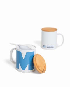 Kubek ceramiczny z wieczkiem